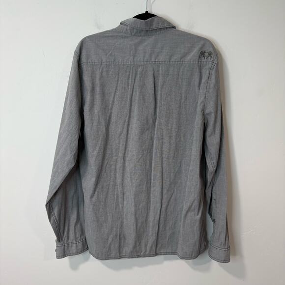 Kuiu Men's Basin Shirt Long Sleeve Grey Large Hunting Casual Button Front - Picture 7 of 8